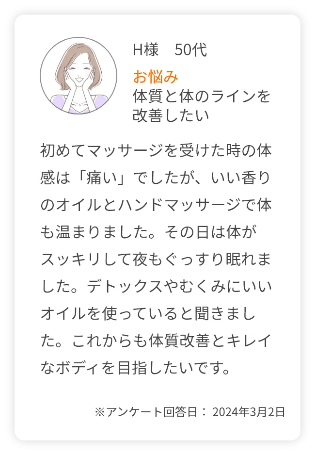 H様　50代